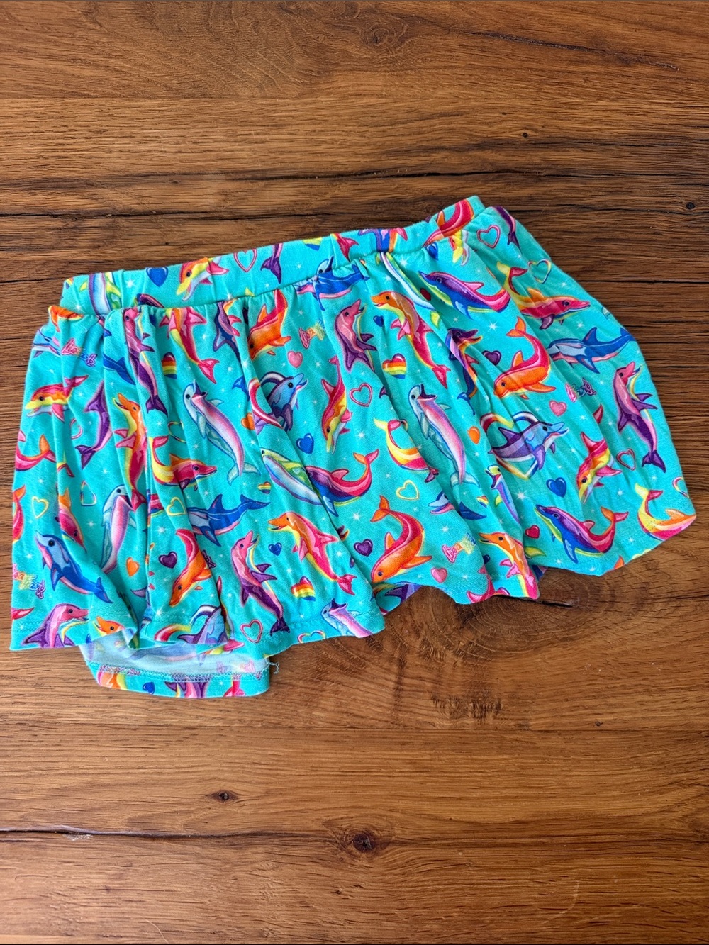 Posh Peanut x Lisa Frank Dolphin Print Skort